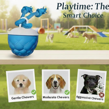 Interactive Motion-Activated Dog Toy with Rope – Rechargeable Smart Ball for Small Dogs, Featuring 3 Speed Modes and Durable Design